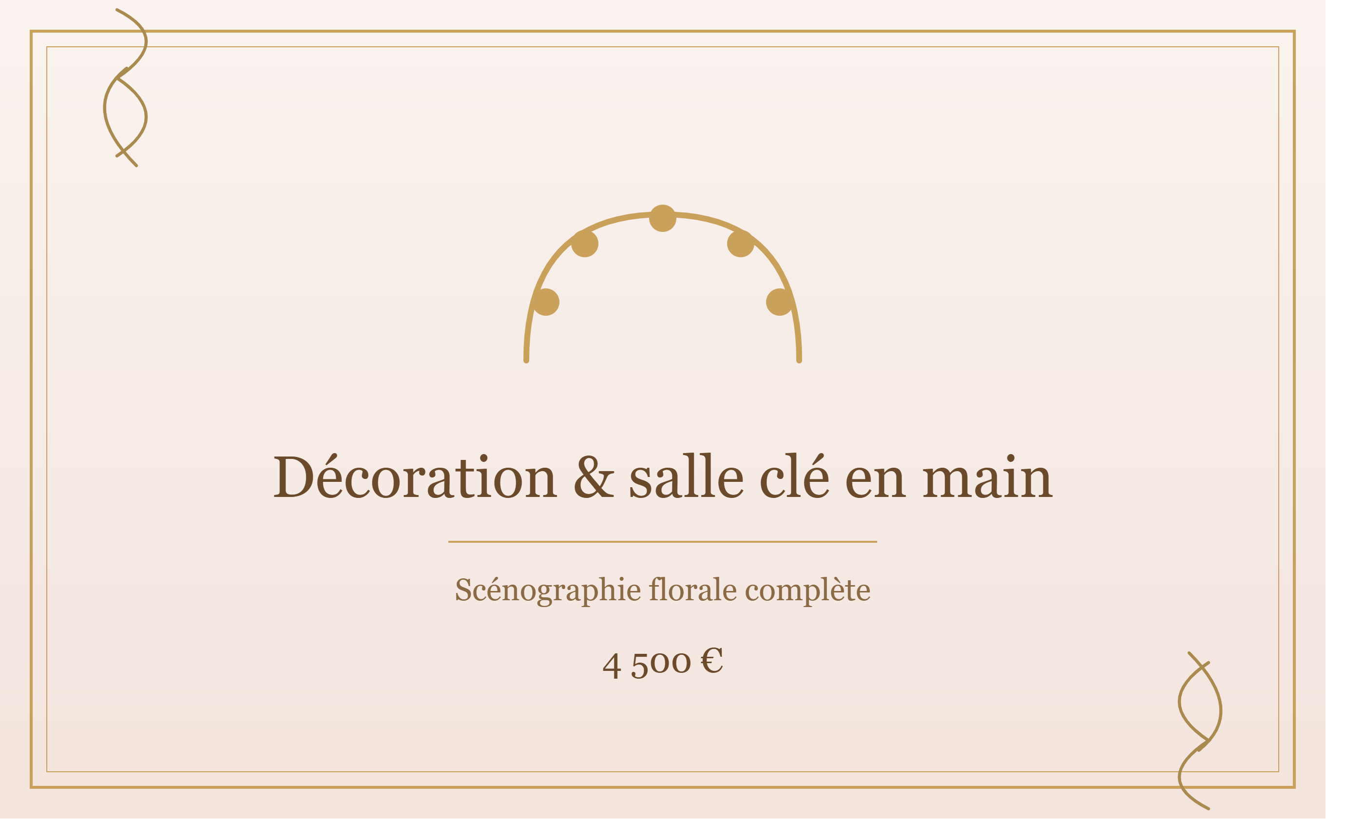 Décoration & Salle Clé en Main