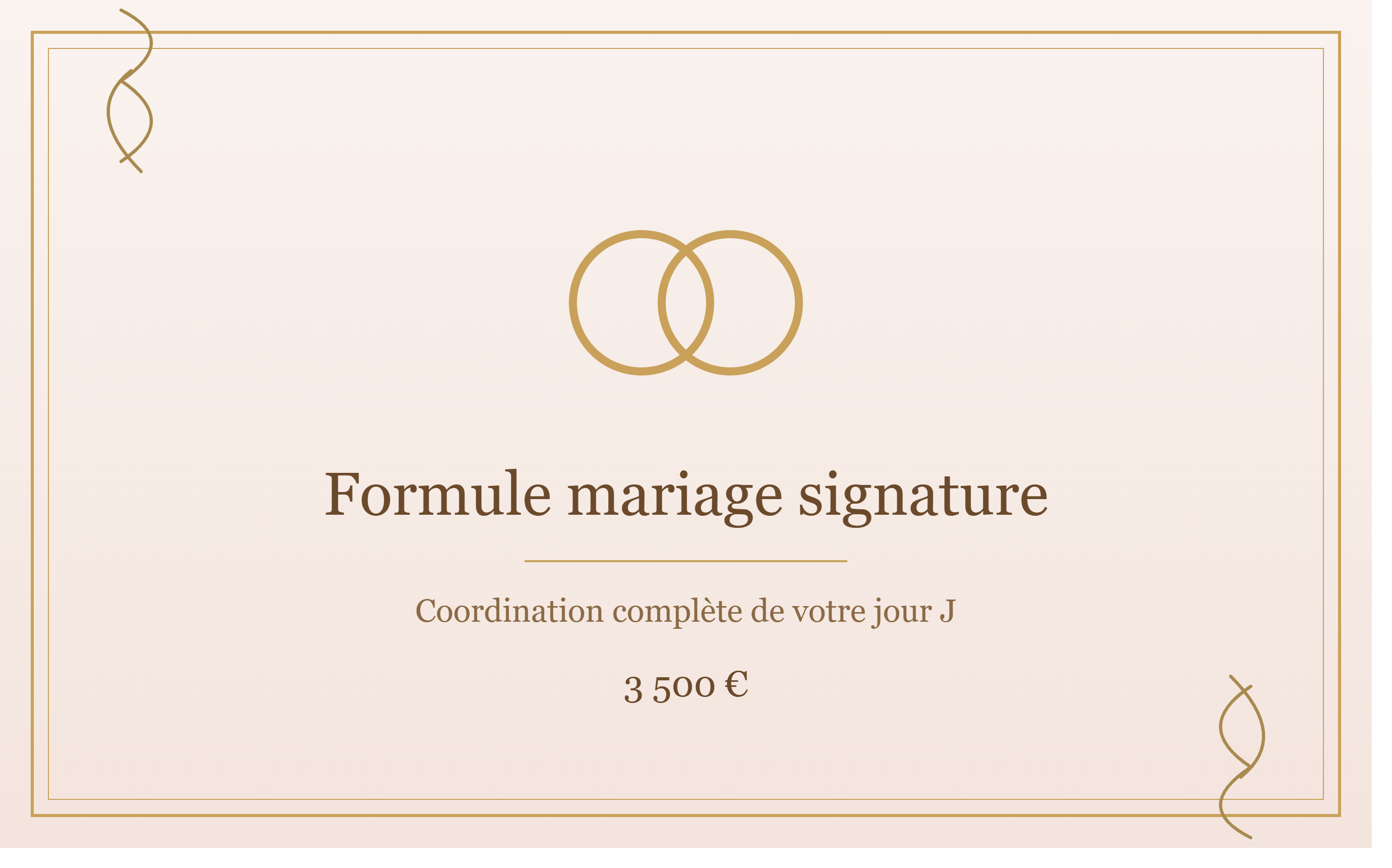 Formule Mariage Signature