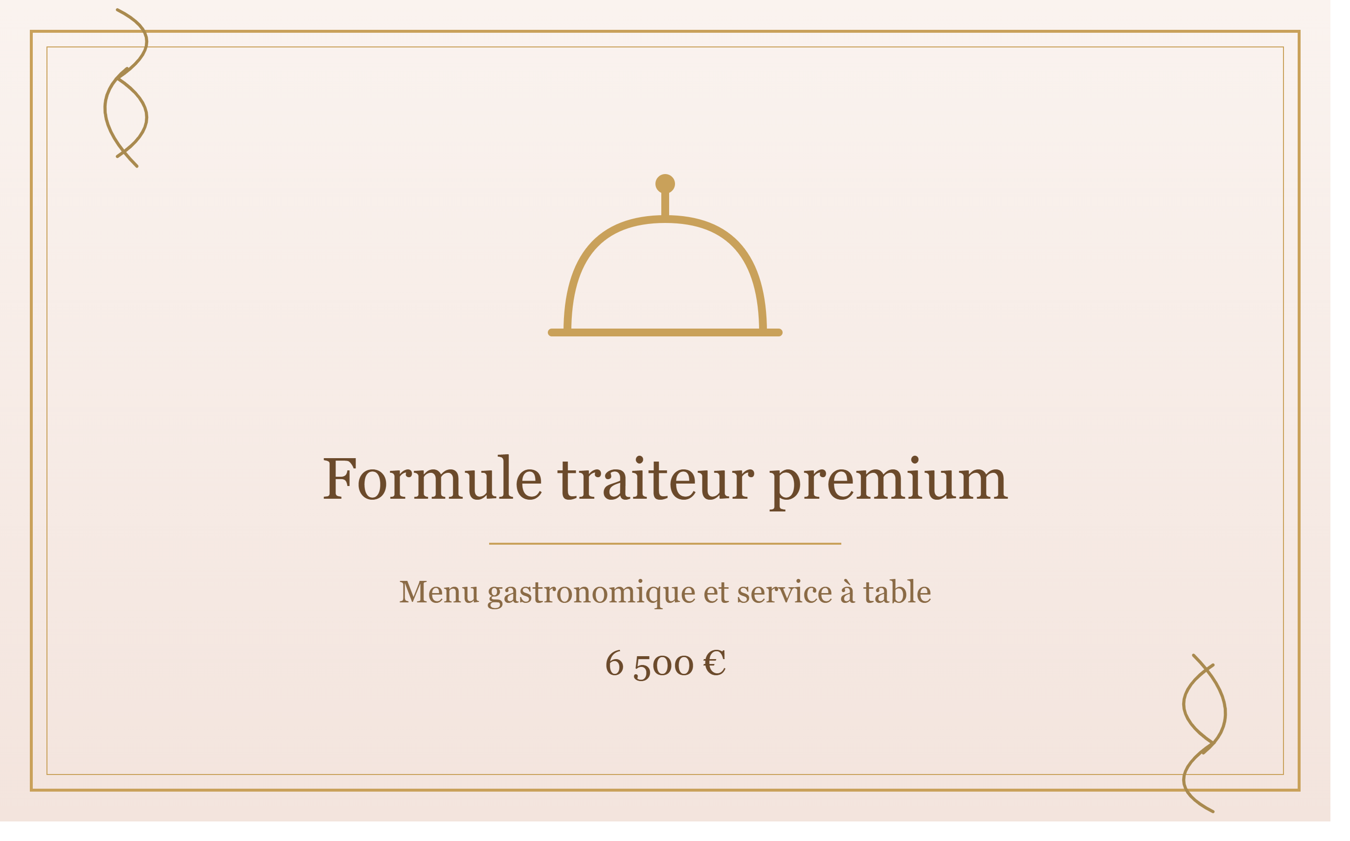 Formule Traiteur Premium